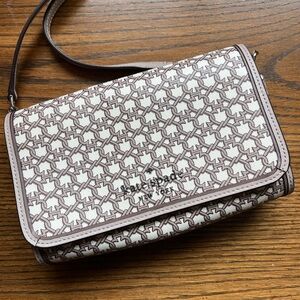 Kate Spade Monogram Small Flap Crossbody